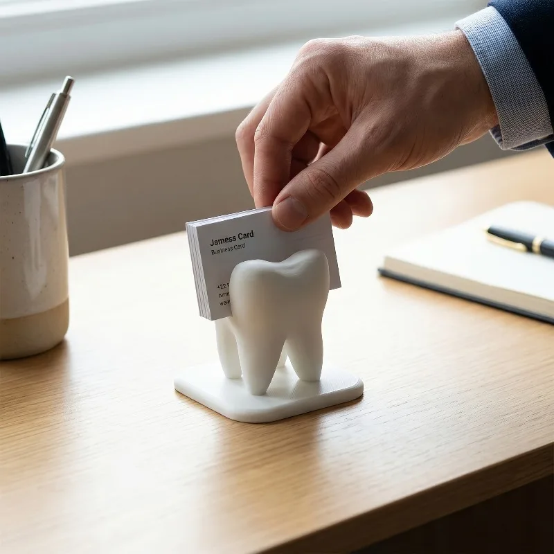 3D Printing Tooth - 3D Printed Dentist Business Card Holder,Creative