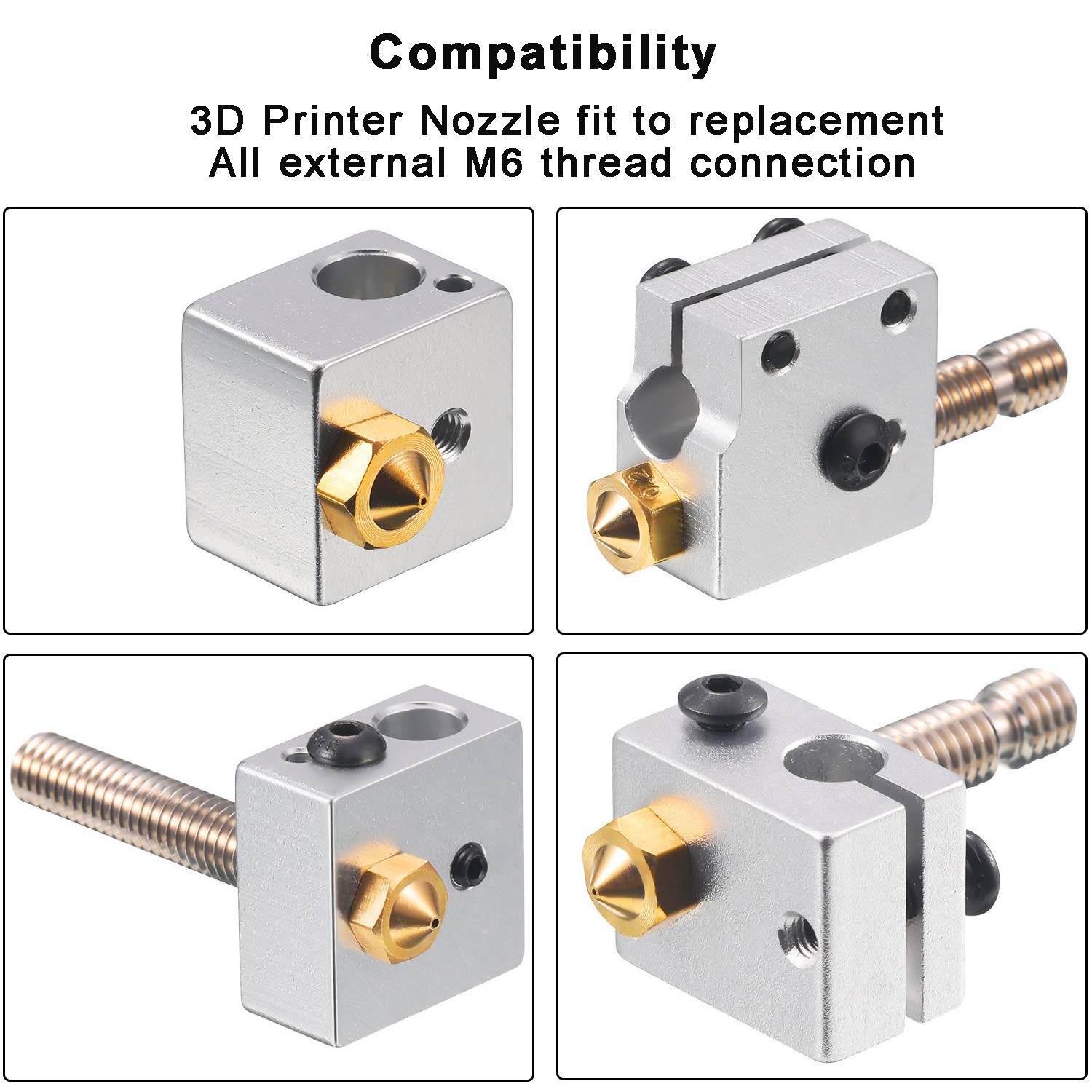 0.4mm Brass Nozzles 3D Printer - 3D Printer Nozzle Brass review and price