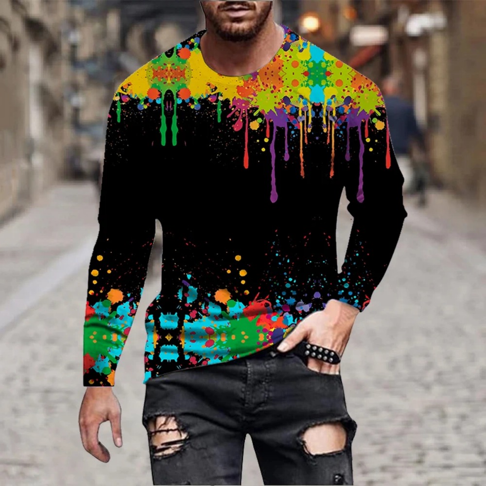 Men Rainbow Paint Splash 3D Pr - 3D Printing Kpop review and price