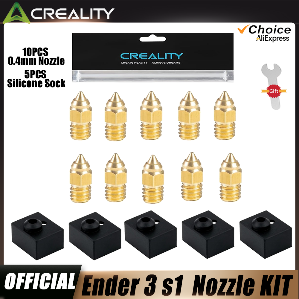 Creality 5pcs Ender 3 S1/Ender - 3D Printer Nozzle Brass review and price
