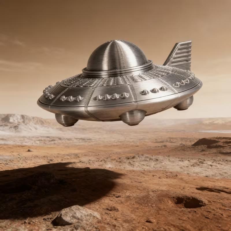 3D Printed UFO Figurines Retro - 3D Printing And Additive Manufacturing review and price