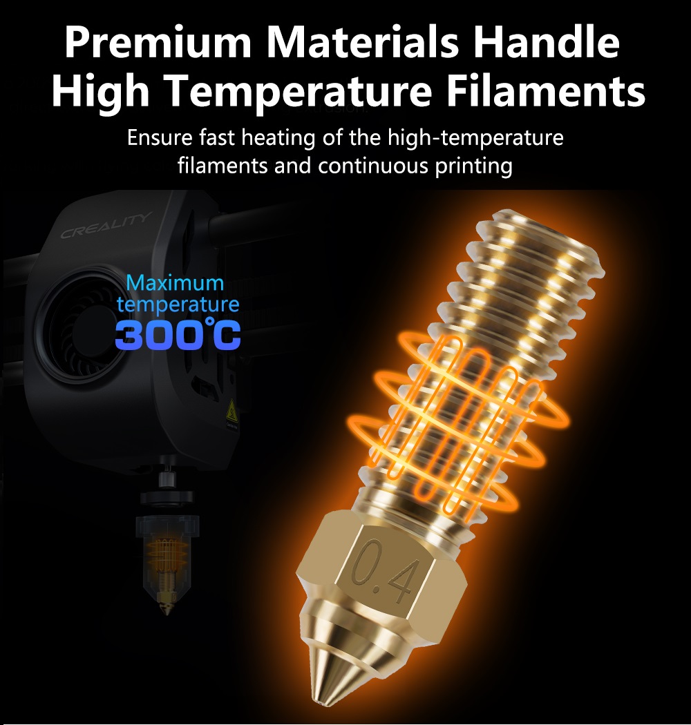Nozzle For Creality K1 Max End - 3D Printer Nozzle Brass review and price
