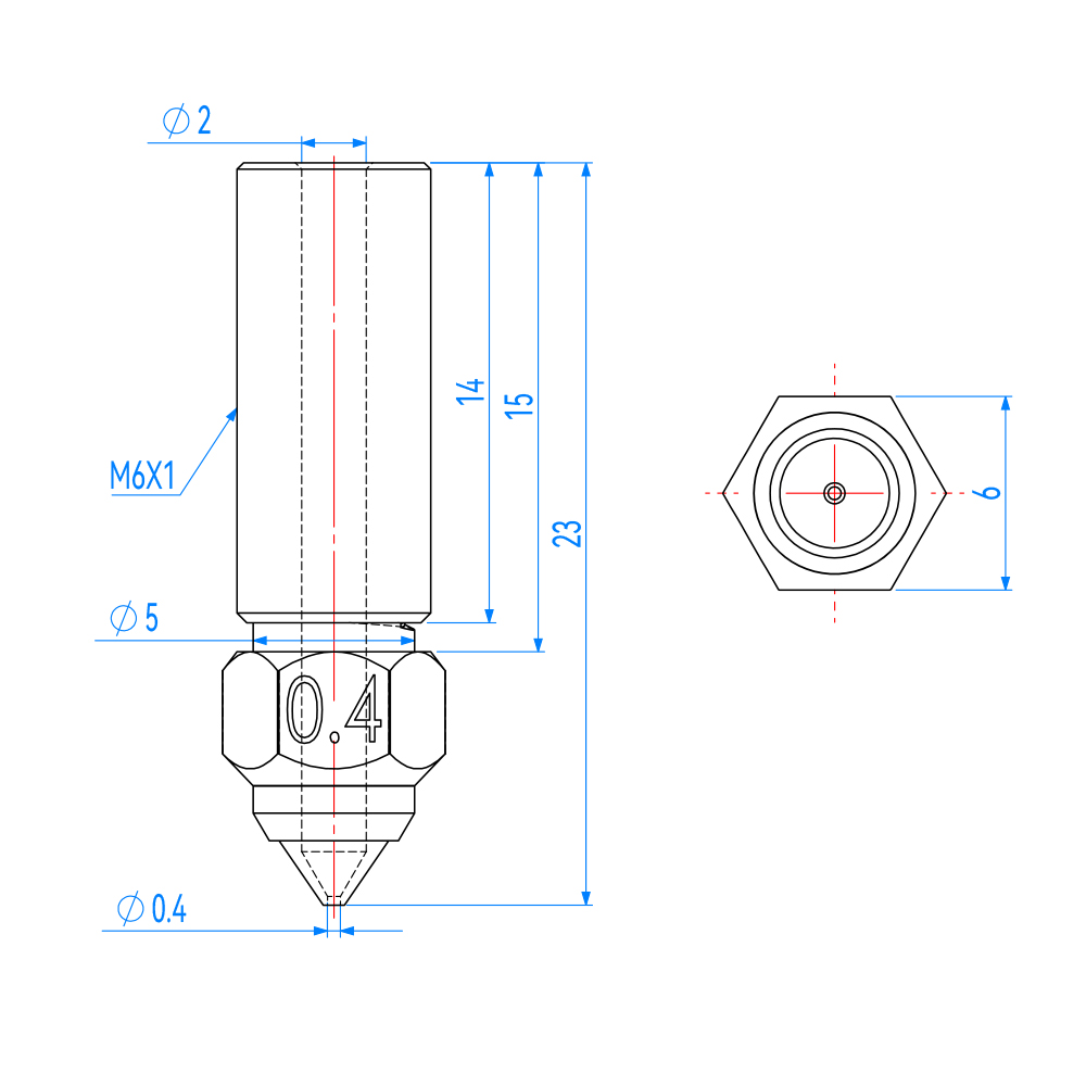 Nozzle For Creality K1 Max End - 3D Printer Nozzle Brass review and price