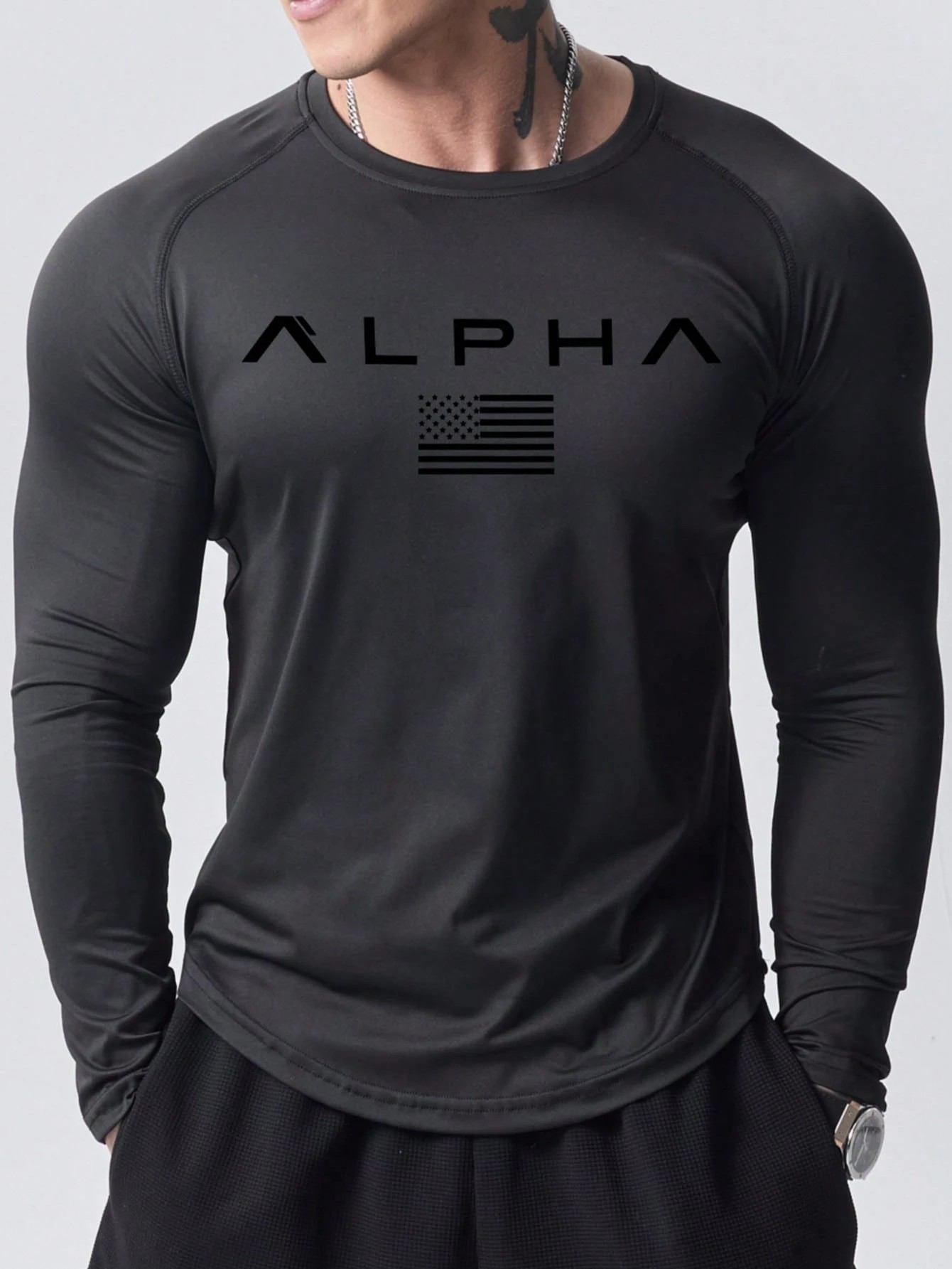 New men's long-sleeved T-shirt - 3D Printing Kpop review and price