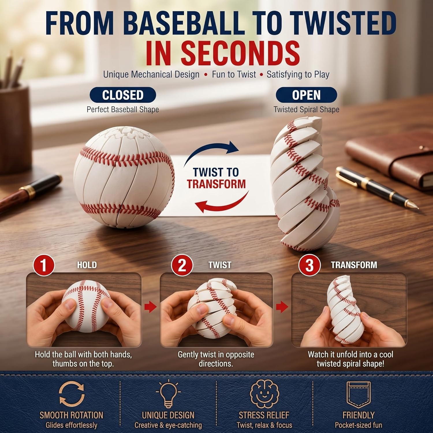 Baseball Fidget Ball Toy 3D Pr - 3D Printing Table review and price