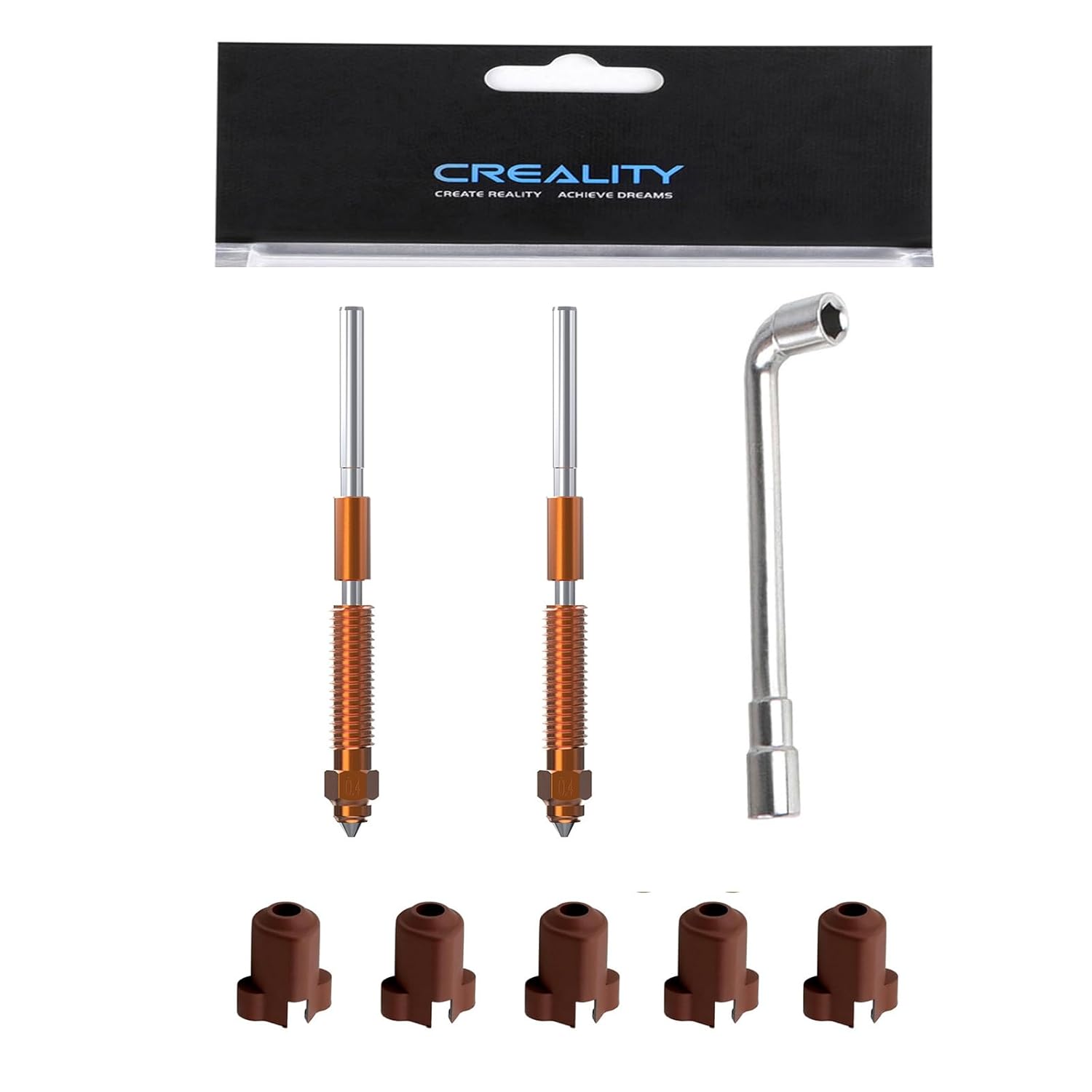 1/3/5PCS Creality K1C Nozzle,  - 3D Printer Nozzle Brass review and price