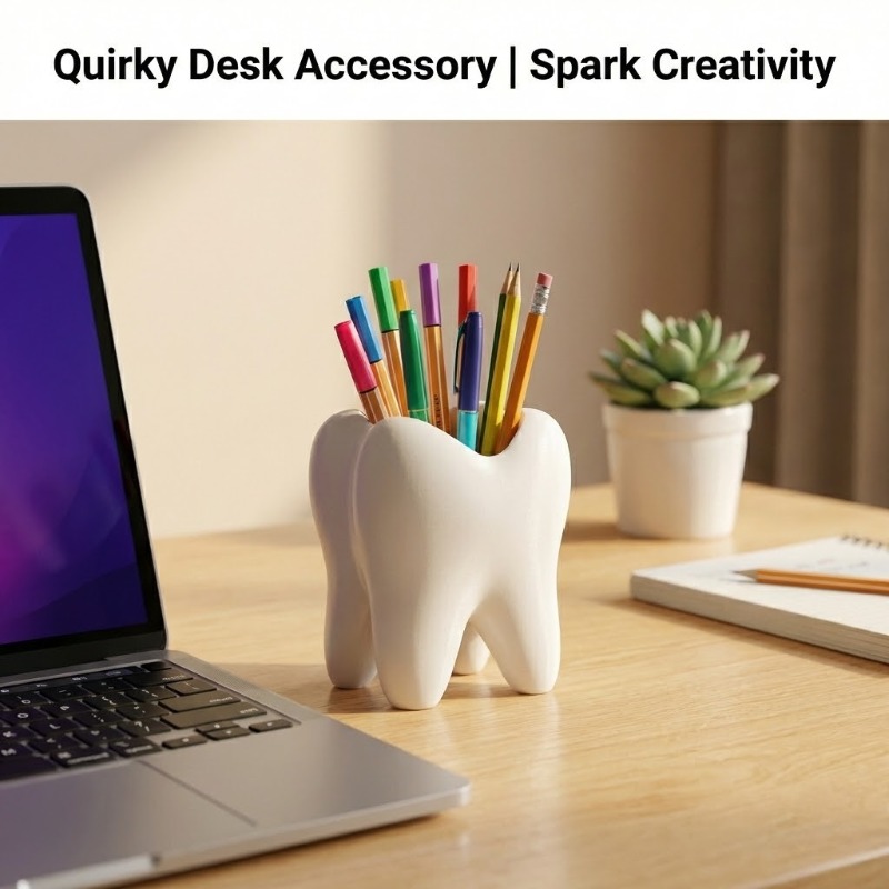 3D Printed Tooth Shaped Deskto - 3D Printing Tooth review and price