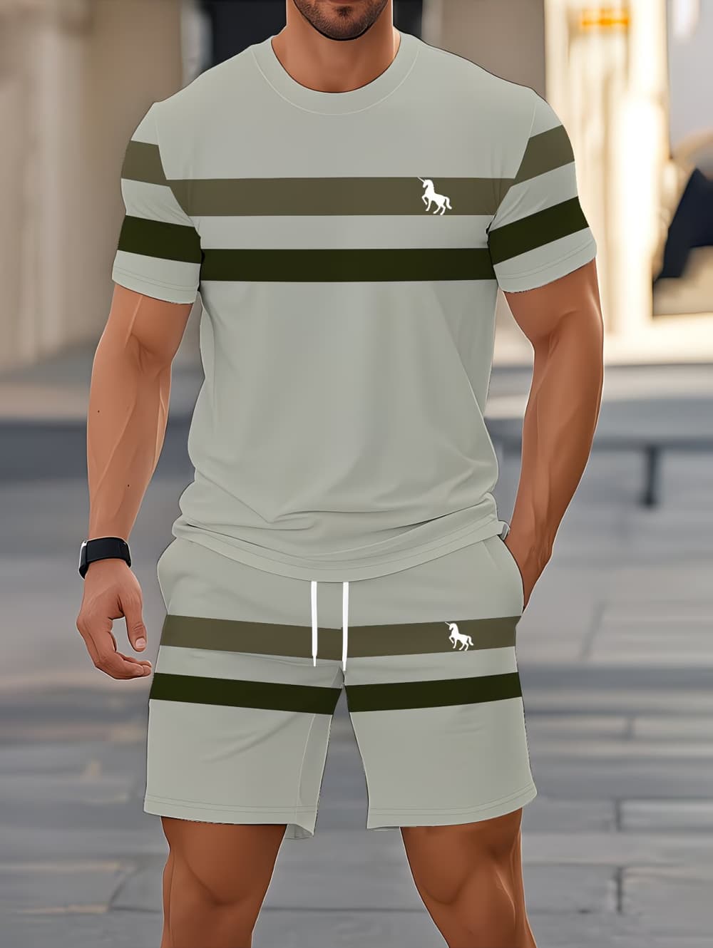 Men's Summer Sets Funny 3D Str - 3D Printing Kpop review and price