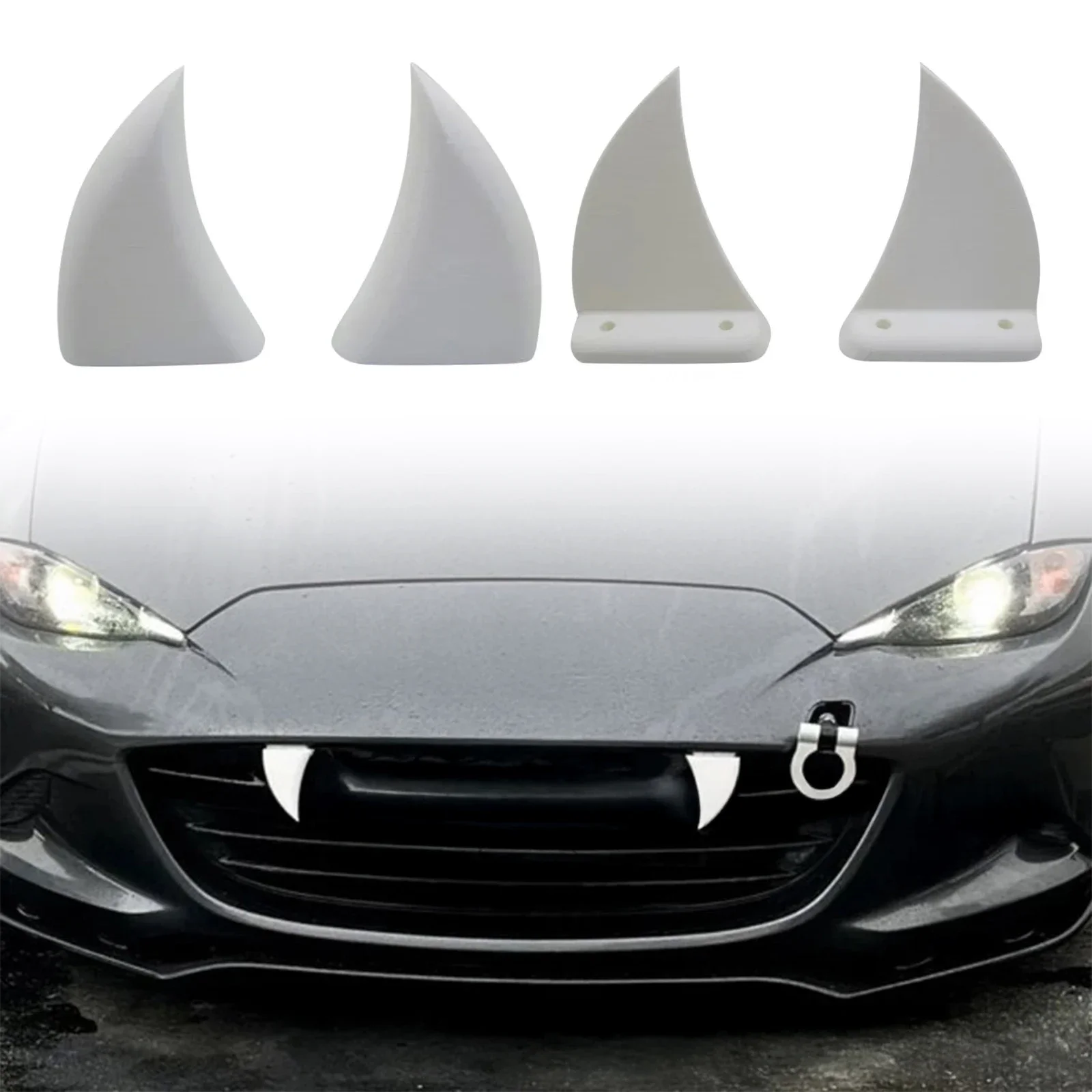 2pcs Car Front Grille Teeth De - 3D Printing Tooth review and price