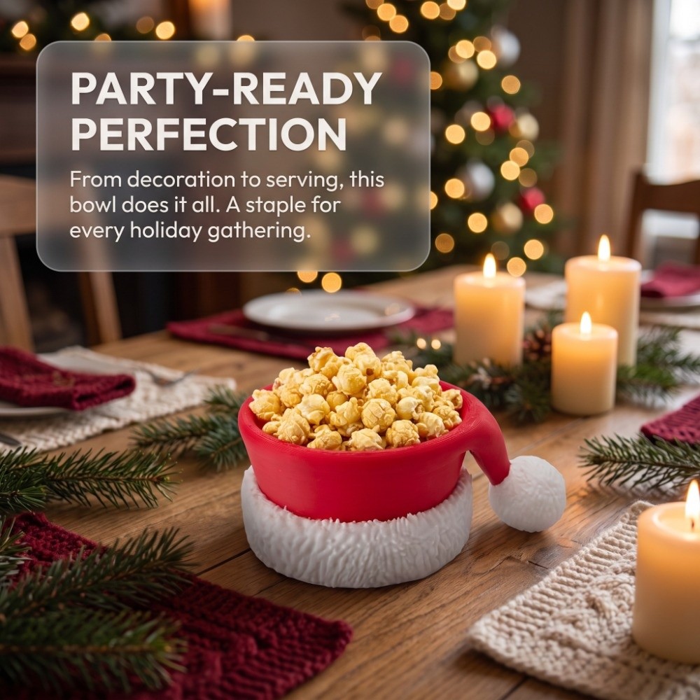 Xmas Christmas Bowl Santa Hat  - 3D Printing Table review and price